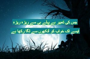 Jis ki tabeer hai pahle hi se reza reza