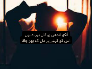 Ankh andhi  ho kaan behry hoo
