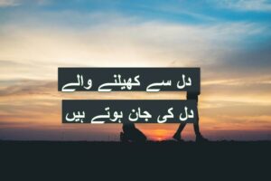 Dil se khelny waly - Urdu Poetry