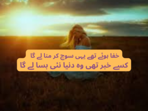 Khafa hoye thy yahi soch kar mana ly ga