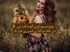 Moj naseem aaj hai alodha gird se