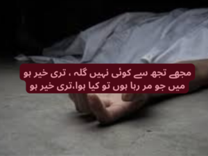 Mujhe tujh se koi nahi gila teri khair ho