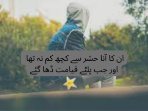 In ka aana hashar se kuch kam na tha