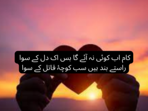 Kaam ab koi na aaye ga bas ek dil ke siwa